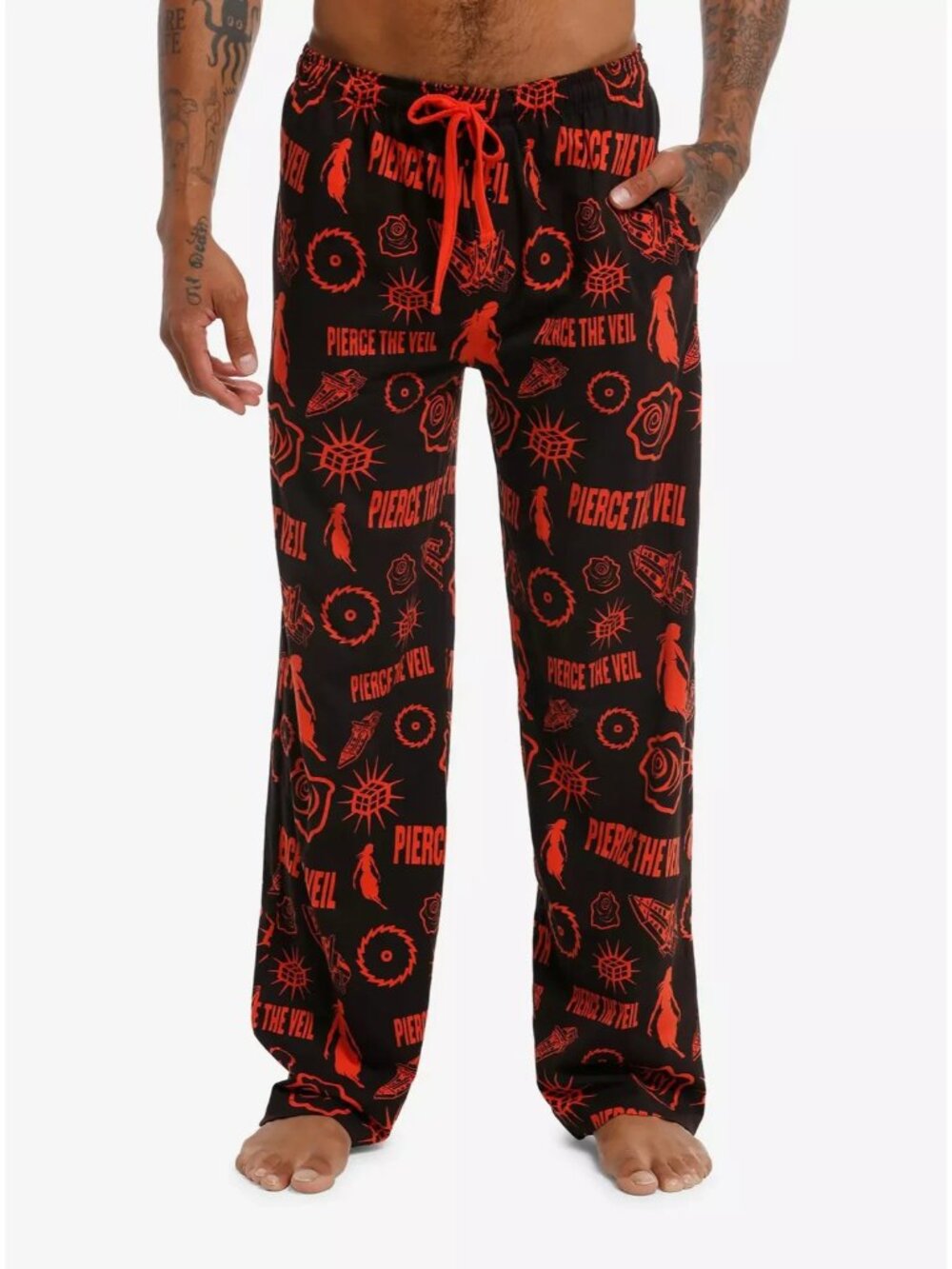 Pierce The Veil All Over Print Pajama Pants X-LARGE 40-42 New